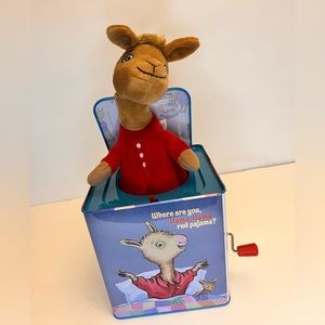 Llama Red Pajama Dewdney Jack in Box Toy